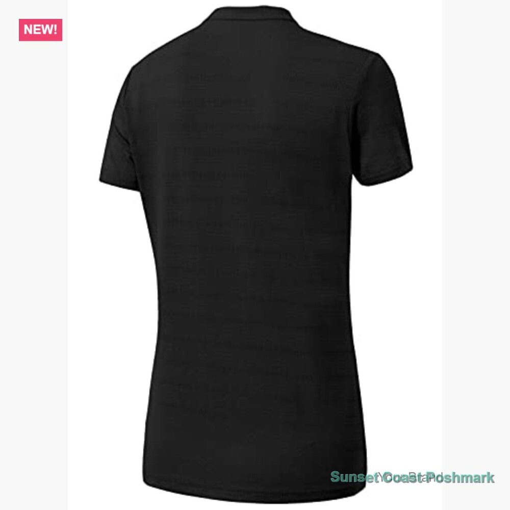 Quick-Dry Polyester Elastane V-Neck Polo Shirt fo… - image 3